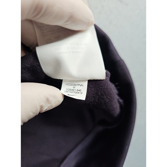 Nike Men's Size Medium Therma-FIT Big Swoosh Blue Black Pullover Hoodie DQ5401 - Picture 7 of 10